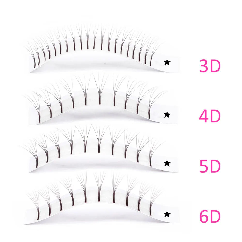 Abonnie Wide Premade Fan Lash Extensions Volume Fans Lashes 3d/4d/5d/6d Long Stem Volume Fan Professional Eyelashes Extensions