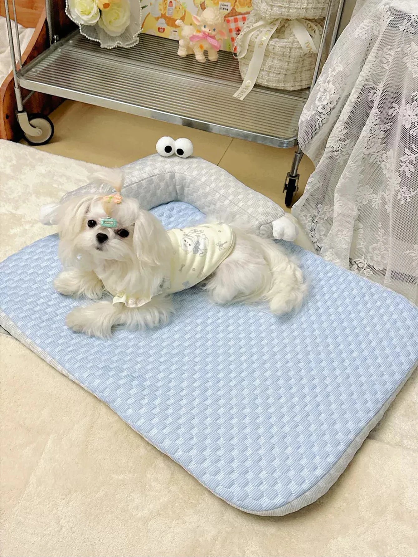 cooling orthopedic pet beds waterproof sofa dog bed with removable washable cover, pet bed mat for small and medium-sized pets