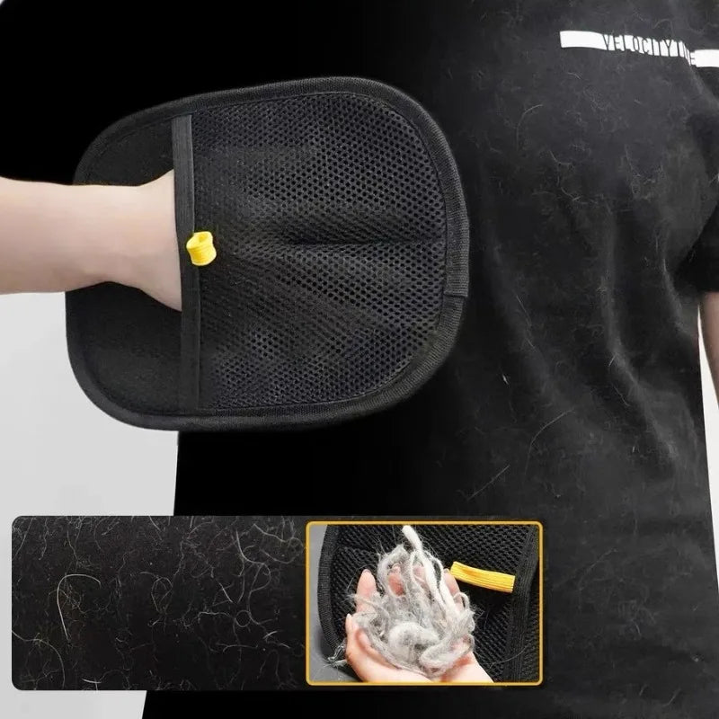 Pet Grooming Gloves Pet Hair Remover Brush Kitten Cleaning Glove Removing Dog Cat Hair From Sofa Carpet Clothes Pet Supplies 