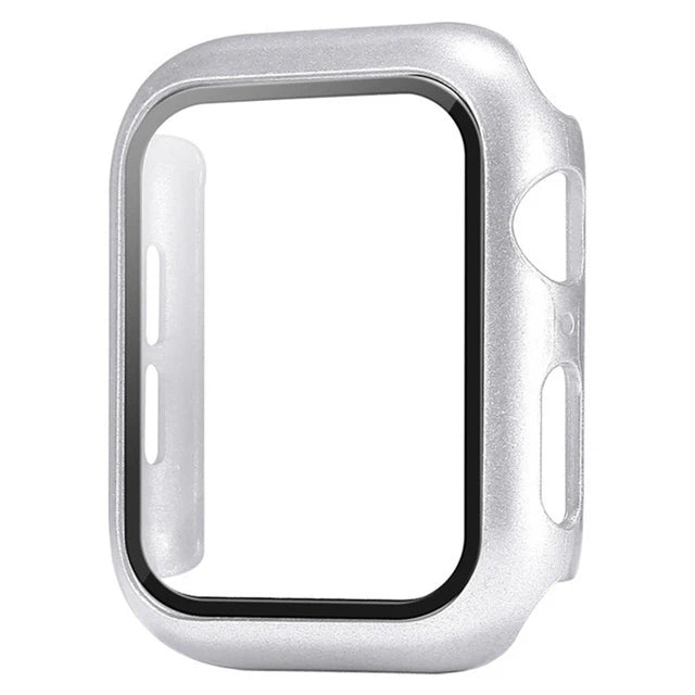 Glass+Cover For Apple Watch case 11 10 9 8 7 6 SE 5 Accessorie Screen Protector Apple iWatch serie 44mm 40mm 41mm 45mm 42mm 46mm