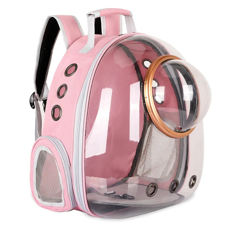 Pet Cat Travel Carrying Bag Space Pet Backpacks Breathable Portable Transparent Puppy Dog Transport Carrier Space Capsule Bags