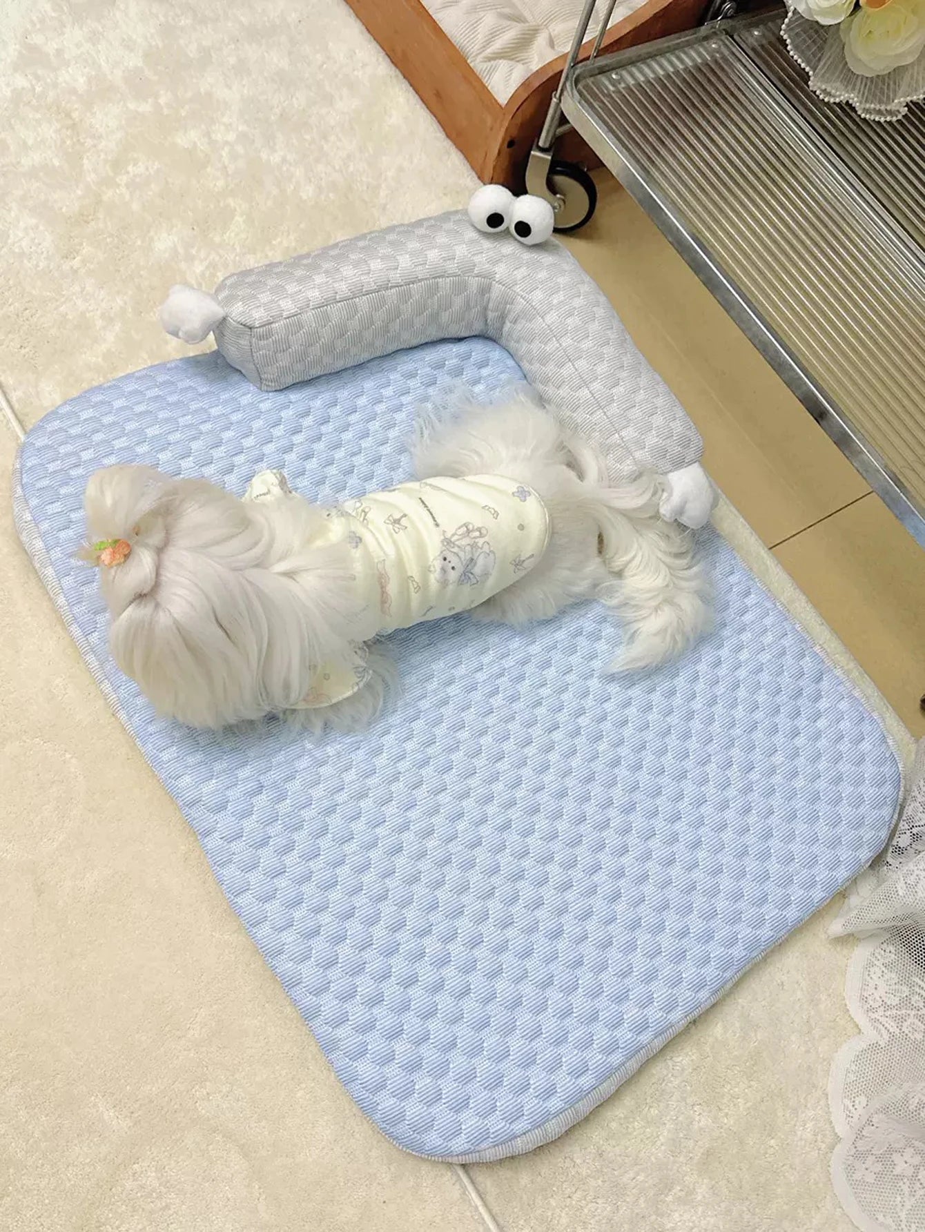 cooling orthopedic pet beds waterproof sofa dog bed with removable washable cover, pet bed mat for small and medium-sized pets