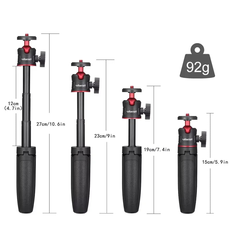 Ulanzi MT-08 Mini Tripod White Color Foldable Tripod Monopod Mount 1/4&