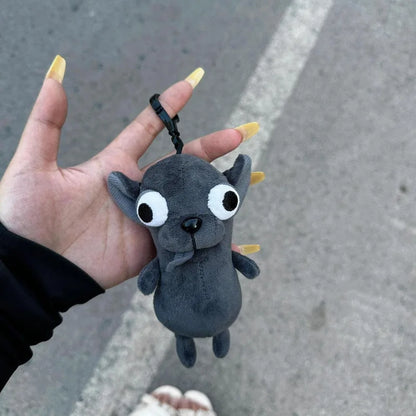 Cute And Adorable Chihuahua Puppy Plush Pendant Ugly And Cute Creative Dog Plush Toy Backpack Abstract Plush Keychain Gift