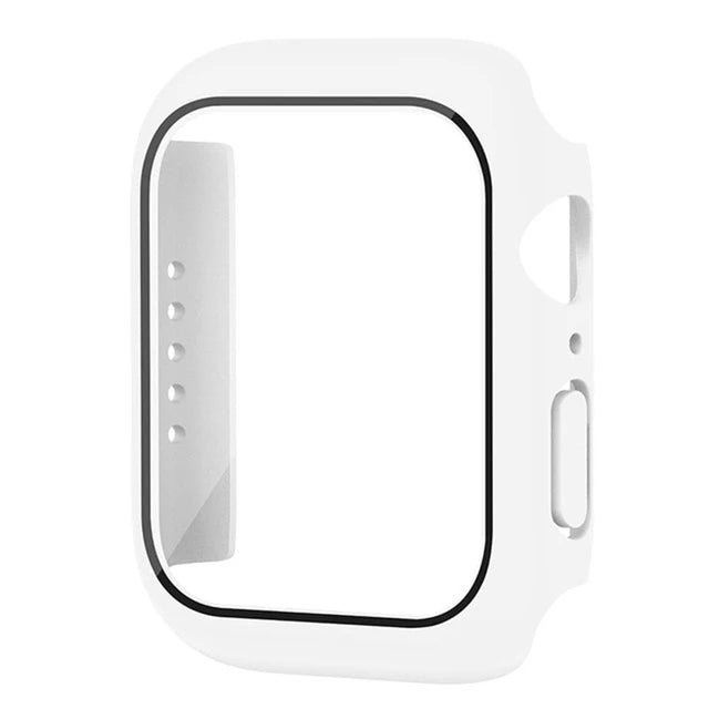 Glass+Cover For Apple Watch case 11 10 9 8 7 6 SE 5 Accessorie Screen Protector Apple iWatch serie 44mm 40mm 41mm 45mm 42mm 46mm
