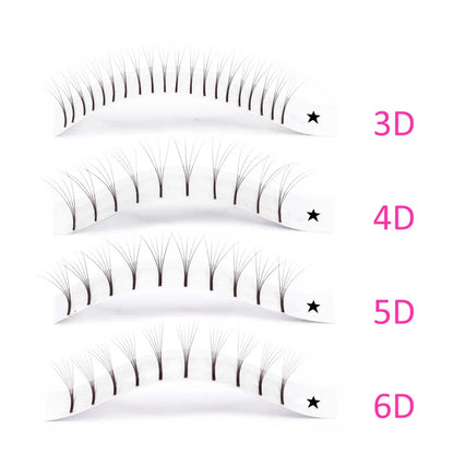 Abonnie Wide Premade Fan Lash Extensions Volume Fans Lashes 3d/4d/5d/6d Long Stem Volume Fan Professional Eyelashes Extensions