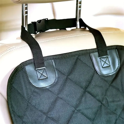 Fabric dog car seat cover, quilted, waterproof, anti slip, suitable for pet height increasing seats in cars, trucks, and SUVs -