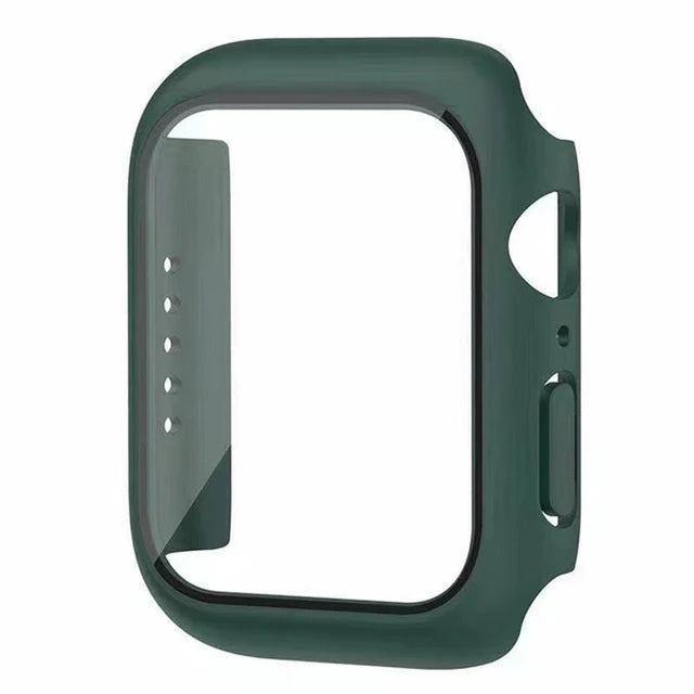 Glass+Cover For Apple Watch case 11 10 9 8 7 6 SE 5 Accessorie Screen Protector Apple iWatch serie 44mm 40mm 41mm 45mm 42mm 46mm