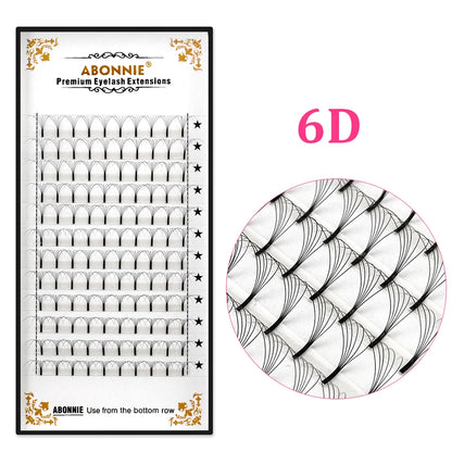 Abonnie Wide Premade Fan Lash Extensions Volume Fans Lashes 3d/4d/5d/6d Long Stem Volume Fan Professional Eyelashes Extensions
