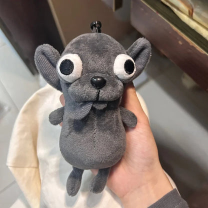 Cute And Adorable Chihuahua Puppy Plush Pendant Ugly And Cute Creative Dog Plush Toy Backpack Abstract Plush Keychain Gift