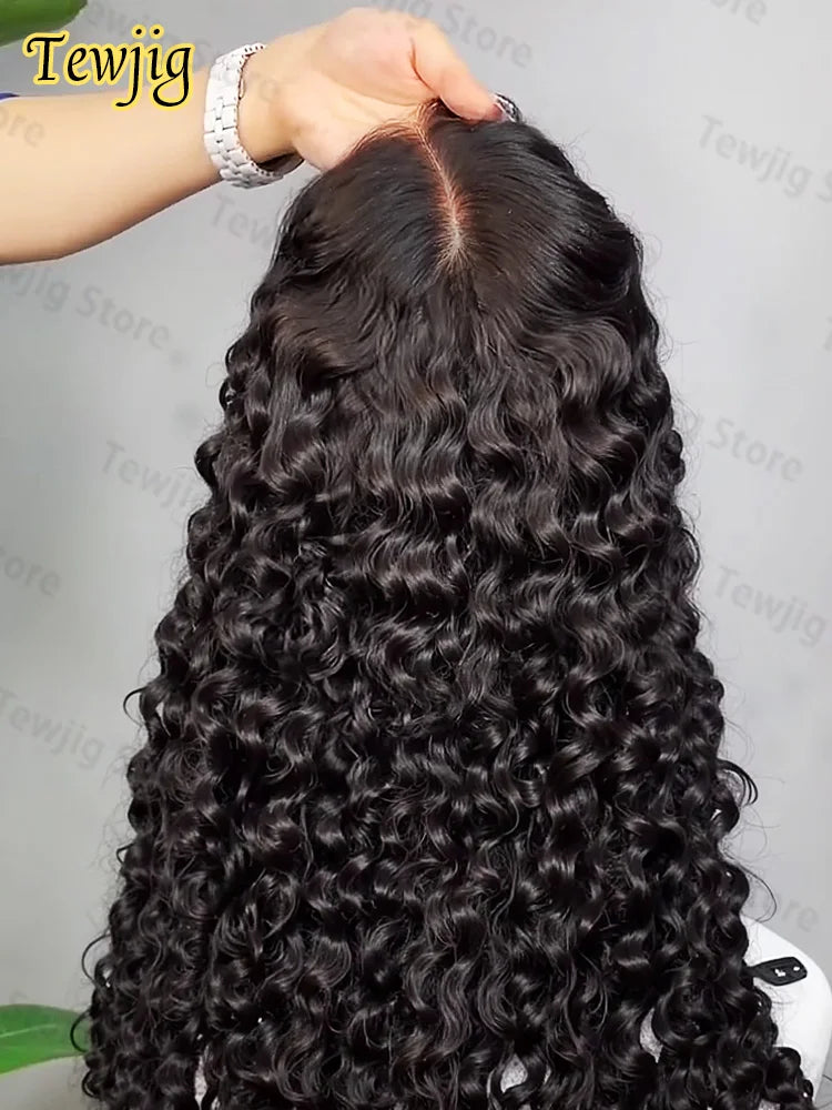 HD Transparent Brazilian Remy Human Hair Wig 30 32 40 Inch Deep Wave 13x4 Curly Lace Front 13x6 Water Wave Lace Frontal Wigs