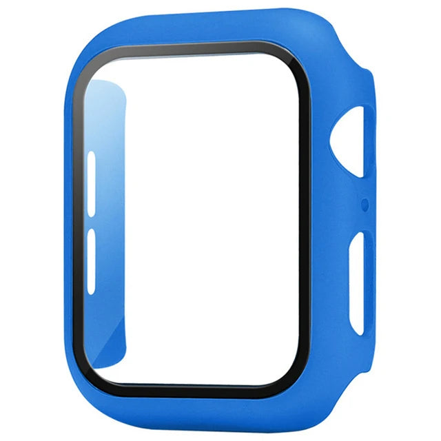 Glass+Cover For Apple Watch case 11 10 9 8 7 6 SE 5 Accessorie Screen Protector Apple iWatch serie 44mm 40mm 41mm 45mm 42mm 46mm