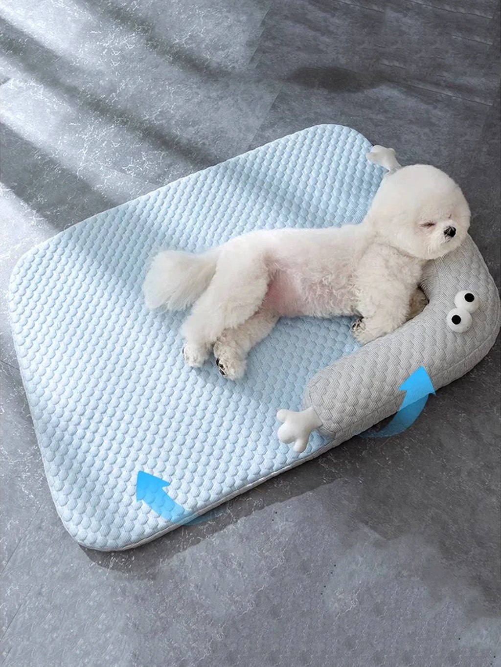 cooling orthopedic pet beds waterproof sofa dog bed with removable washable cover, pet bed mat for small and medium-sized  pets