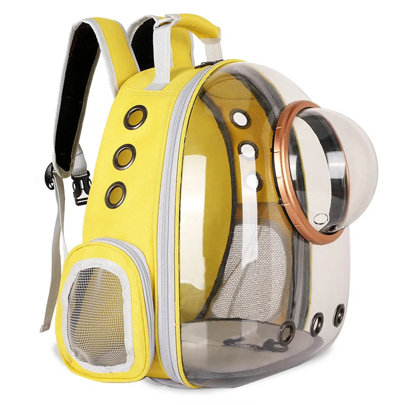 Pet Cat Travel Carrying Bag Space Pet Backpacks Breathable Portable Transparent Puppy Dog Transport Carrier Space Capsule Bags