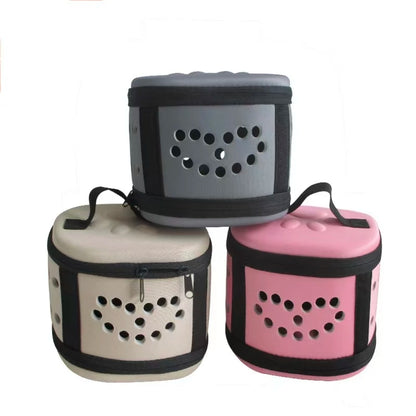 Portable pet travel bag, breathable, foldable, handheld, suitable for dogs and cats
