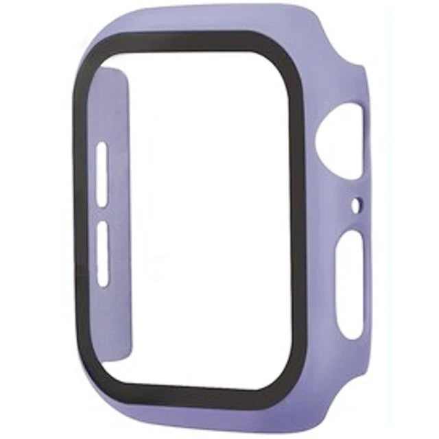 Glass+Cover For Apple Watch case 11 10 9 8 7 6 SE 5 Accessorie Screen Protector Apple iWatch serie 44mm 40mm 41mm 45mm 42mm 46mm