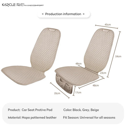 Car Seat Safety Protector Leather Pad for Kids Baby Pets Universal Rear Seat Cushion Child Protective Mat With Storage Net Cover