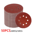 8Hole 125mm Sandpaper Woodworking Metal Grinding Disc Abrasive Polishing Tool 40/1000/2000 Grit Sanding Discs Dremel Accessories