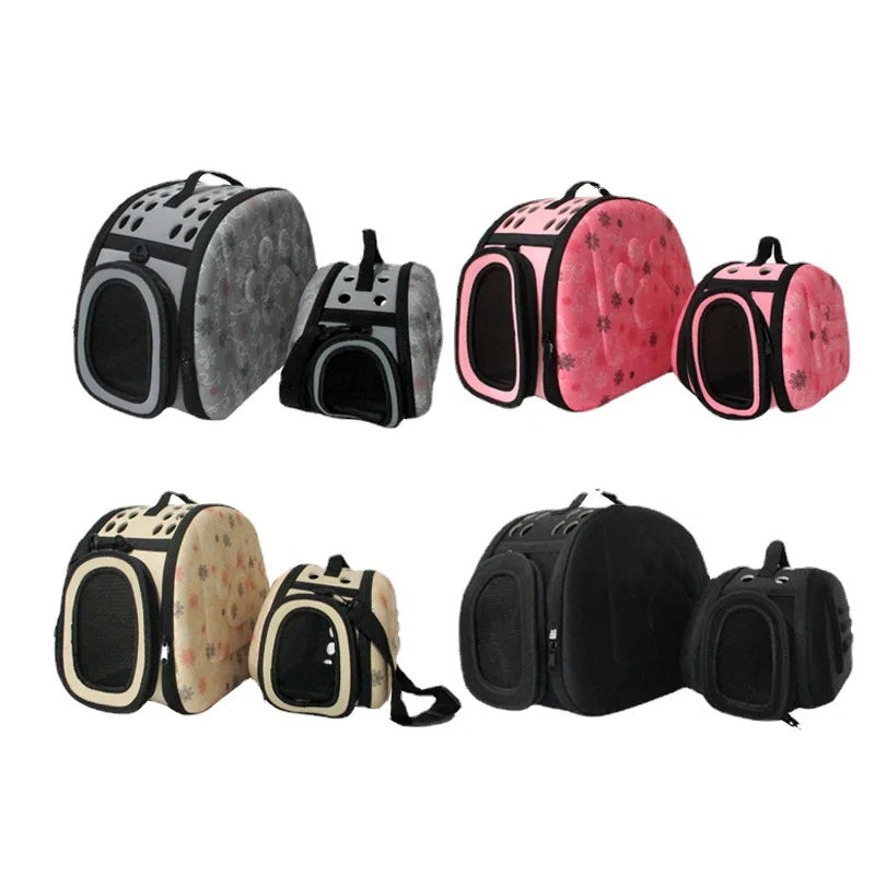 Portable pet travel bag, breathable, foldable, handheld, suitable for dogs and cats