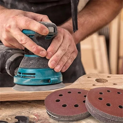 8Hole 125mm Sandpaper Woodworking Metal Grinding Disc Abrasive Polishing Tool 40/1000/2000 Grit Sanding Discs Dremel Accessories