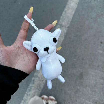Cute And Adorable Chihuahua Puppy Plush Pendant Ugly And Cute Creative Dog Plush Toy Backpack Abstract Plush Keychain Gift