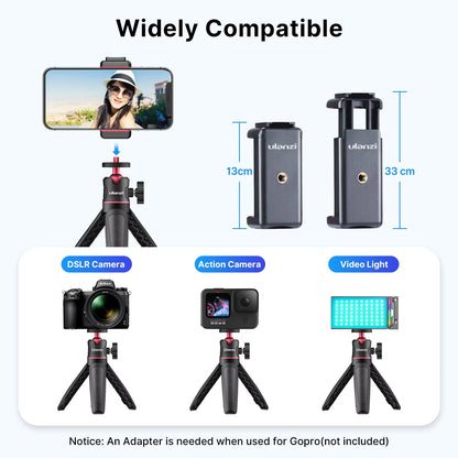 Ulanzi MT-08 Mini Tripod White Color Foldable Tripod Monopod  Mount 1/4&