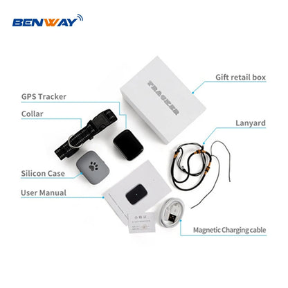 2024 Dog GPS Tracker Waterproof Fitness Tracking App Pet Products pet gps tracker tracking Key for pets dog person accessories
