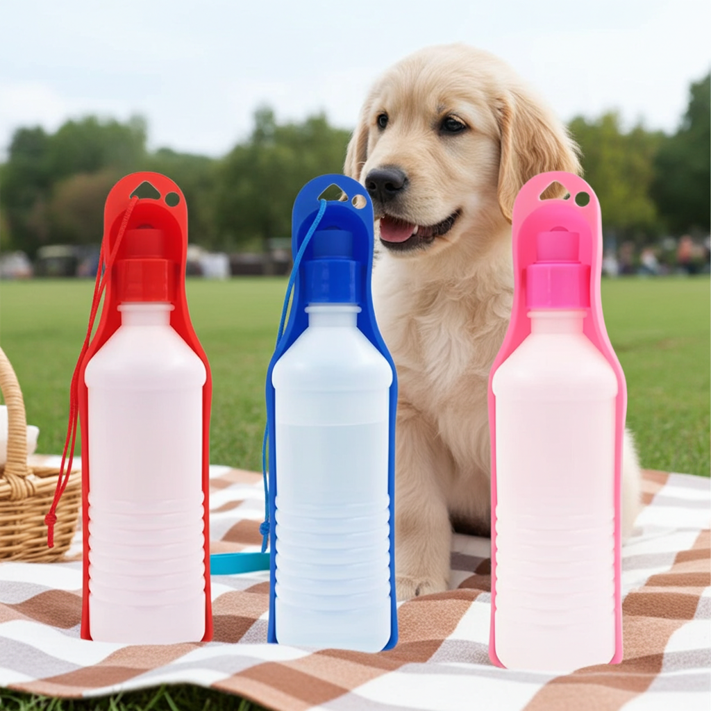 Bebedero Portátil Mascotas 500ml x2